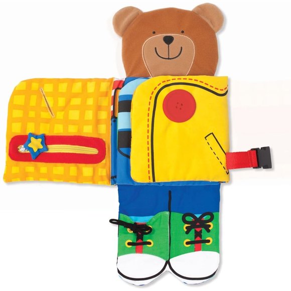 Melissa & Doug Soft Activity Baby Book - Dress Up Bear #9206 - Picture 3 of 6